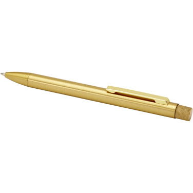 Logotrade promotional product image of: Beatriz recycled brass ballpoint pen
