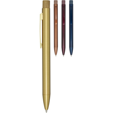 Logotrade advertising product picture of: Beatriz recycled brass ballpoint pen
