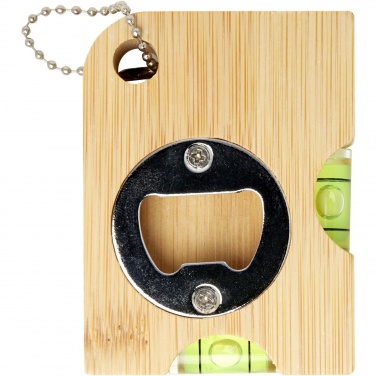Logo trade promotional items picture of: Levo bamboo bottle opener with level 