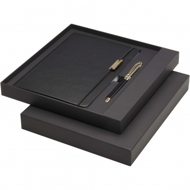 Logotrade advertising products photo of: Legato A5 notebook and rollerball pen set 