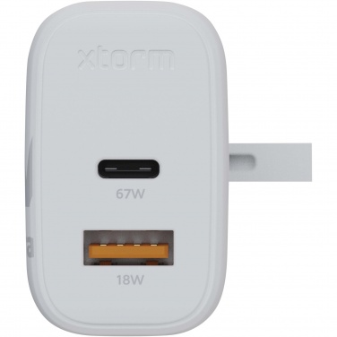 Logotrade promotional gift image of: Xtorm XEC067G GaN² Ultra 67W wall charger - UK plug