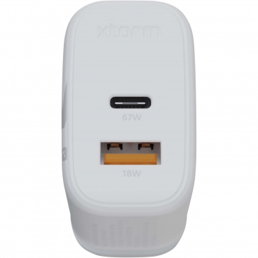 Logotrade promotional item picture of: Xtorm XEC067G GaN² Ultra 67W wall charger - UK plug