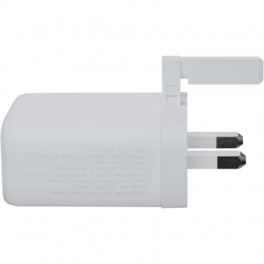 Logotrade corporate gift image of: Xtorm XEC067G GaN² Ultra 67W wall charger - UK plug