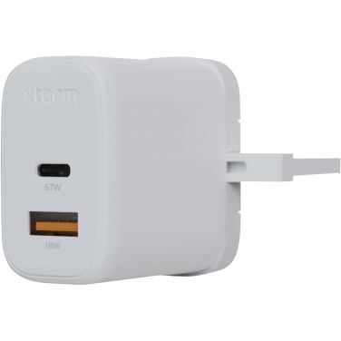 Logotrade advertising product image of: Xtorm XEC067G GaN² Ultra 67W wall charger - UK plug
