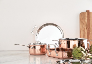 Logo trade promotional giveaways picture of: VINGA Baron copper saucepan
