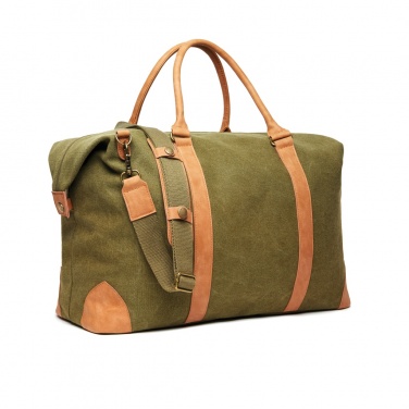 Logo trade promotional product photo of: VINGA Bosler RCS recycled canvas weekend bag