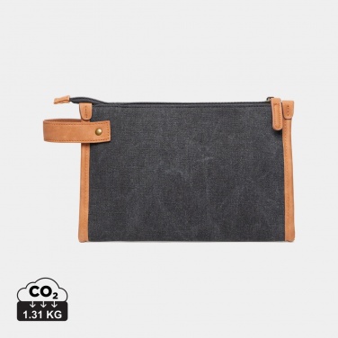Logotrade advertising products photo of: VINGA Bosler GRS recycled canvas toiletry bag