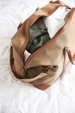 Logo trade promotional product photo of: VINGA Sloane RCS RPET weekender bag