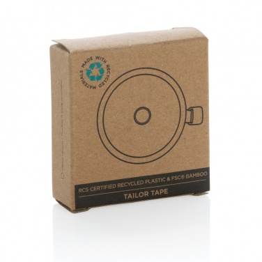 Logo trade promotional gifts picture of: RCS recycled plastic & bamboo tailor tape