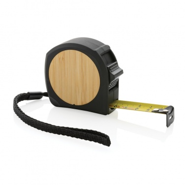 Logo trade promotional products image of: RCS recycled plastic bamboo tape 5M/19mm
