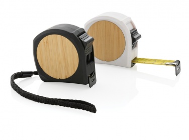 Logotrade promotional merchandise picture of: RCS recycled plastic bamboo tape 5M/19mm