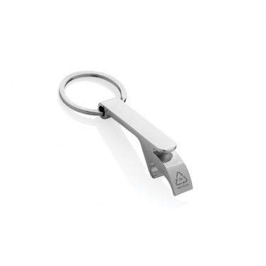 Logotrade promotional giveaways photo of: RCS recycled zinc alloy bottle opener keychain