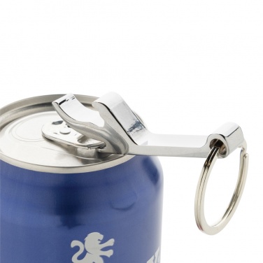 Logotrade corporate gift image of: RCS recycled zinc alloy bottle opener keychain