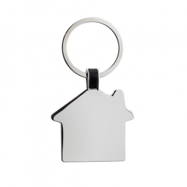 Logotrade promotional product image of: RCS recycled zinc alloy house keyring
