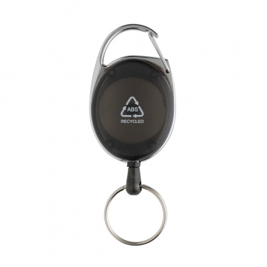 Logotrade promotional item image of: RCS recycled ABS roller clip keychain