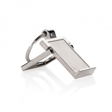 Logotrade advertising products photo of: RSC recycled zinc alloy phone stand keychain