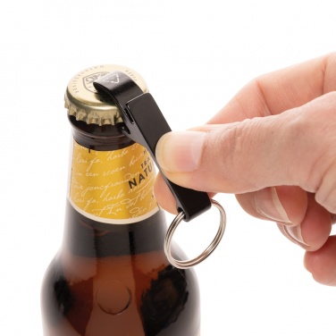Logo trade advertising products image of: RCS recycled aluminum bottle and can opener