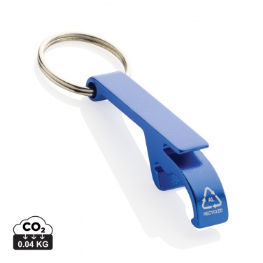 Logotrade promotional item image of: RCS recycled aluminum bottle and can opener