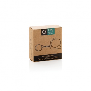 Logotrade promotional giveaway image of: MeasureMate RCS reycled ABS 1 meter tape keychain