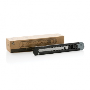 Logo trade promotional merchandise photo of: Refillable RCS recycled plastic snap-off knife