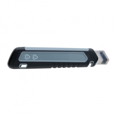 Logotrade promotional gift image of: Refillable RCS rplastic heavy duty snap-off knife soft grip