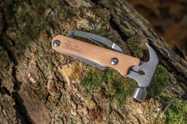 Logo trade promotional giveaways image of: Wooden multi-tool hammer