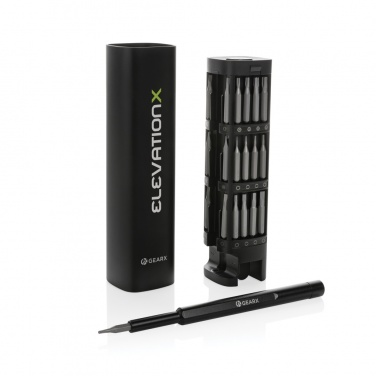 Logotrade promotional gift picture of: Gear X RCS recycled aluminum precision screwdriver set 46 pc