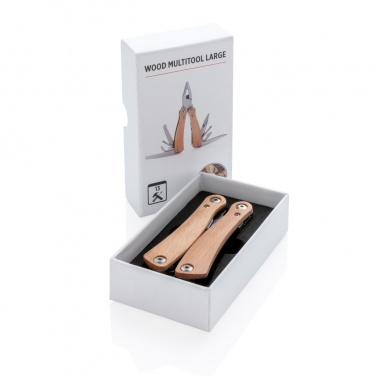 Logo trade corporate gifts image of: Wood multitool
