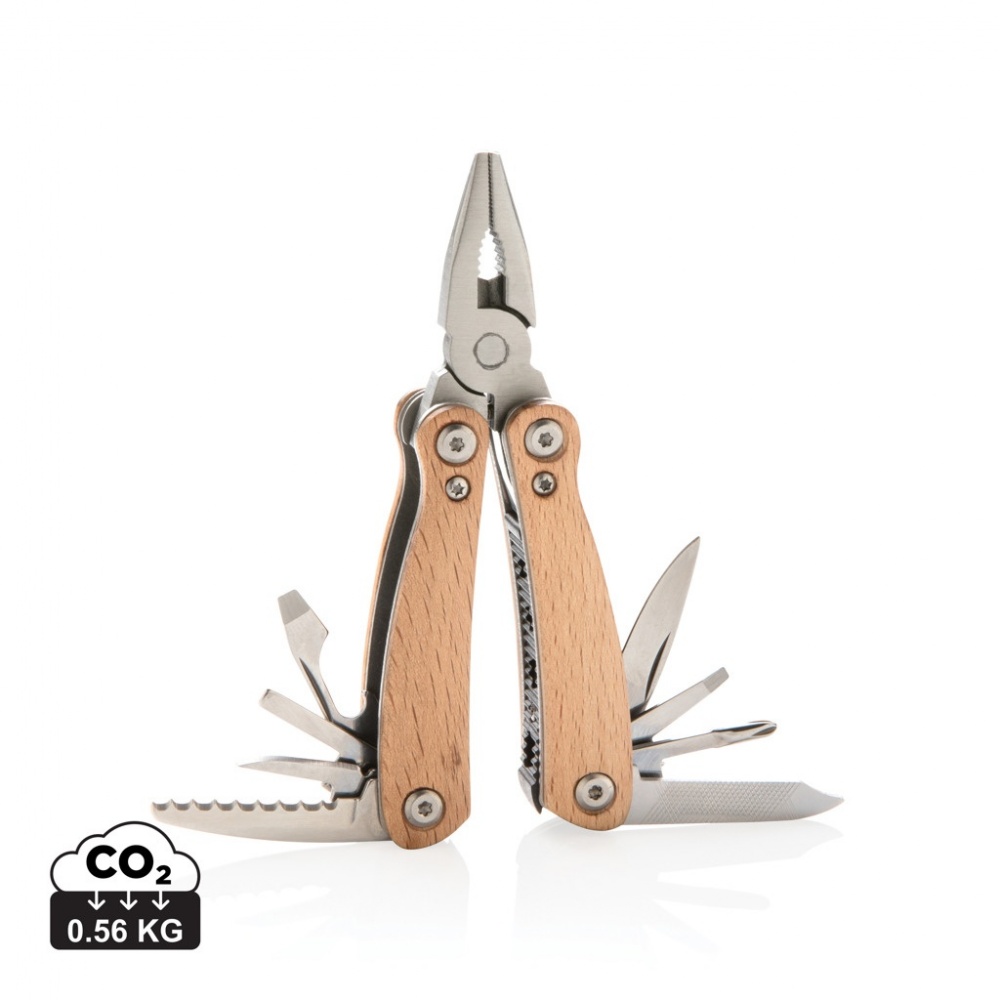 Logo trade promotional merchandise picture of: Wood multitool mini