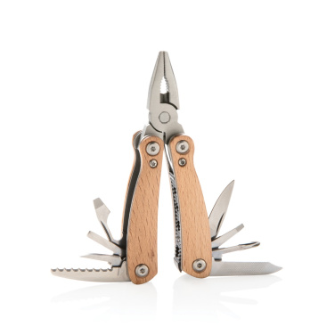 Logo trade promotional gifts image of: Wood multitool mini