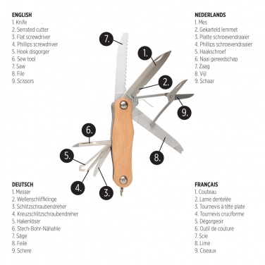 Logotrade advertising product picture of: Wood pocket knife