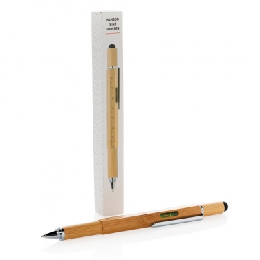 Logotrade promotional gifts photo of: Bamboo 5-in-1 toolpen