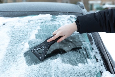 Logotrade promotional gift picture of: Polard RCS certified recycled plastic 3-in-1 ice scraper