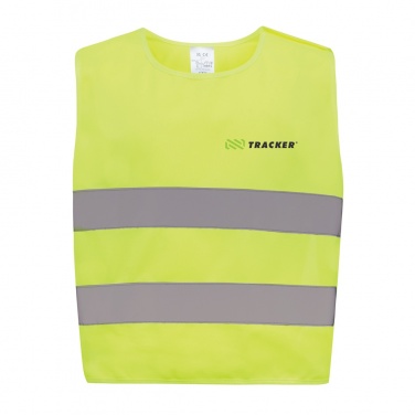 Logo trade promotional gifts image of: GRS recycled PET high-visibility safety vest 3-6 years