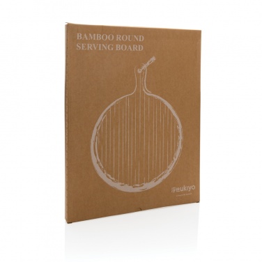 Logo trade promotional item photo of: Ukiyo bamboo round serving board