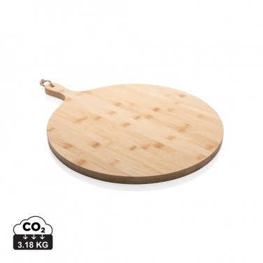 Logo trade promotional merchandise image of: Ukiyo bamboo round serving board