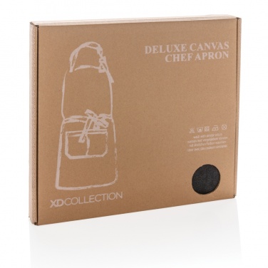 Logo trade advertising products image of: Deluxe canvas chef apron