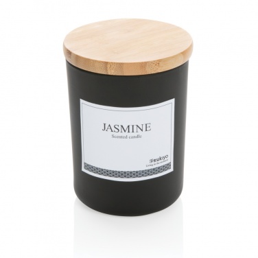Logo trade corporate gift photo of: Ukiyo deluxe scented candle with bamboo lid