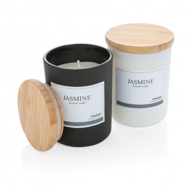Logotrade promotional gift image of: Ukiyo deluxe scented candle with bamboo lid