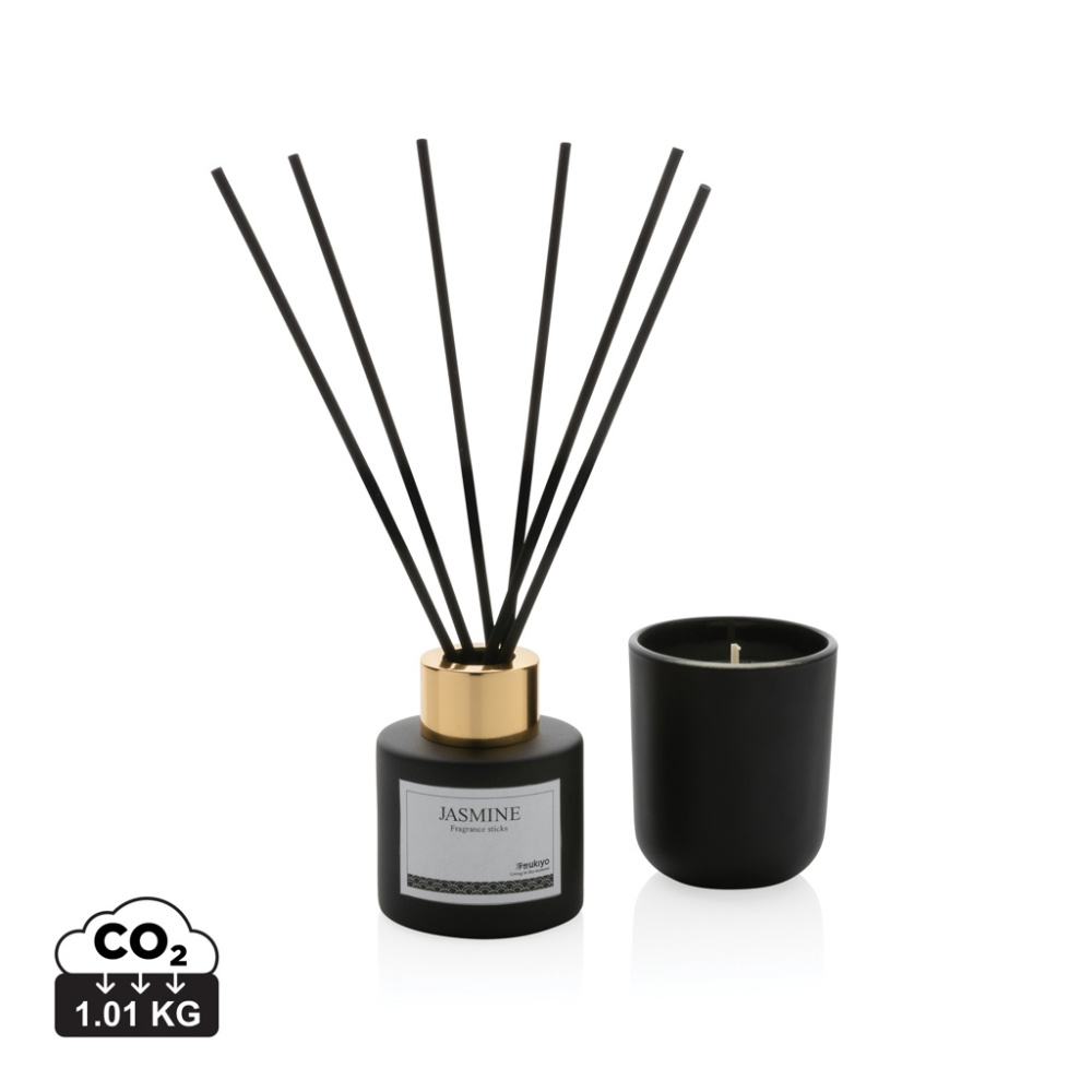 Logotrade promotional item picture of: Ukiyo candle and fragrance sticks gift set