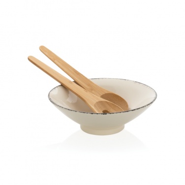 Logotrade promotional item image of: Ukiyo salad bowl with bamboo salad server