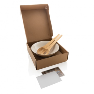 Logotrade promotional gift image of: Ukiyo salad bowl with bamboo salad server
