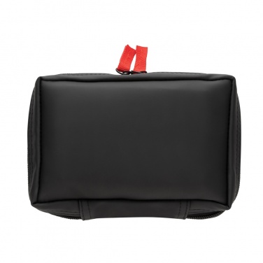 Logo trade promotional gifts image of: RCS recycled nubuck PU pouch  first aid set