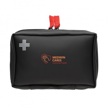 Logo trade promotional product photo of: RCS recycled nubuck PU pouch  first aid set