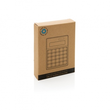 Logotrade promotional item picture of: Utah RCS recycled plastic and  bamboo calculator