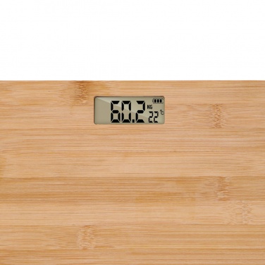 Logo trade corporate gifts image of: Grundig Bamboo Digital Body Scale