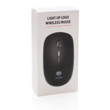 Logotrade promotional item image of: Light up logo wireless mouse