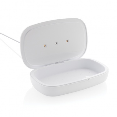 Logotrade promotional merchandise picture of: UV-C steriliser box with 5W wireless charger
