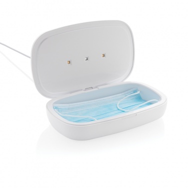 Logo trade promotional product photo of: UV-C steriliser box with 5W wireless charger