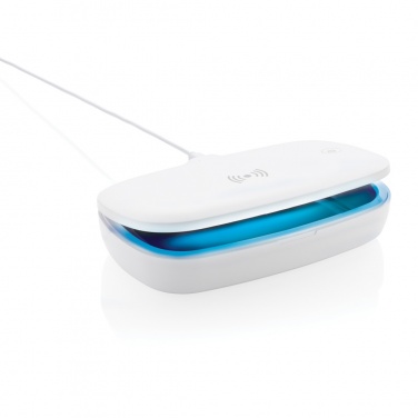 Logo trade business gift photo of: UV-C steriliser box with 5W wireless charger